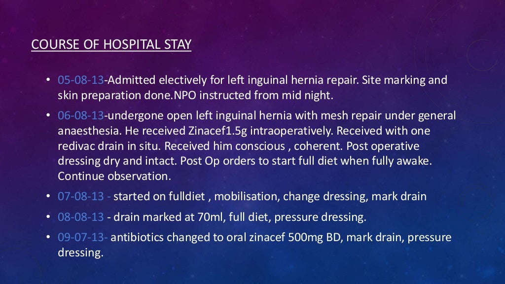 Inguinal hernia case study image