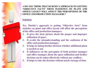 Case study on perception