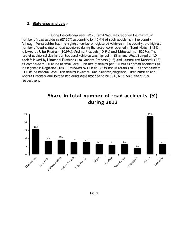 Case study on road accidents