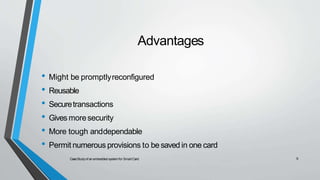 Case study on smart card (embeded system) based on IOT | PPTX