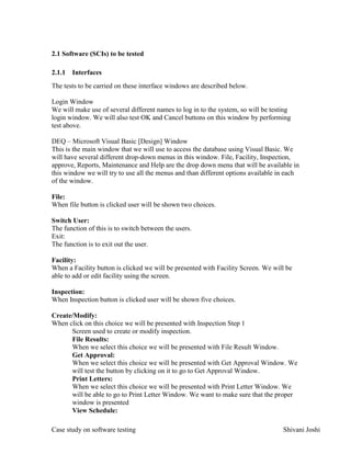 Software Testing Case Study Case study on testing | DOCX