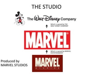 THE STUDIO

                       Which is owned by THE
                       WALT DISNEY COMPANY




                  ...