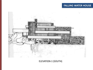 FALLING WATER HOUSE
ELEVATION-1 (SOUTH)
 