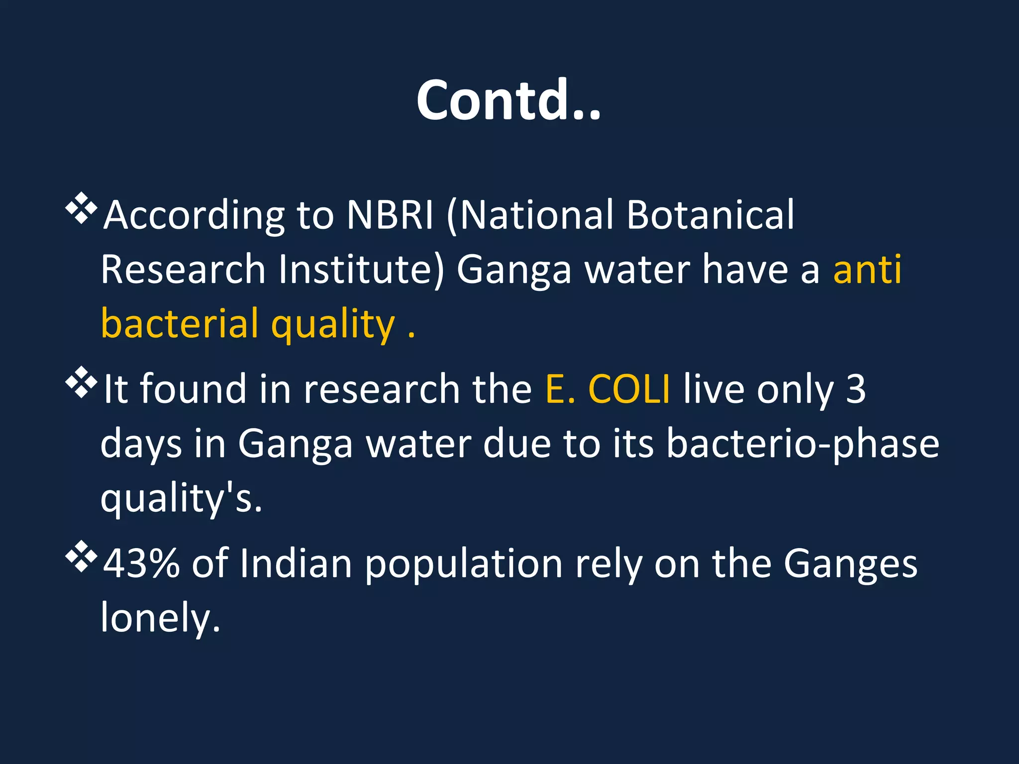 Ganga River Pollution Case Study Ppt