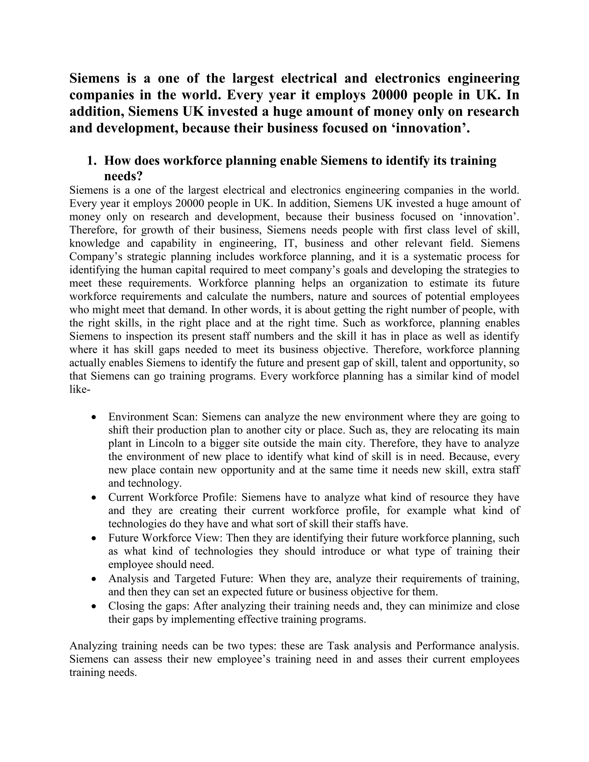 Case study on training and developement PDF