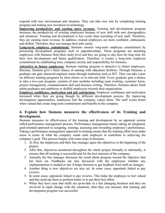 Case study on training and developement PDF