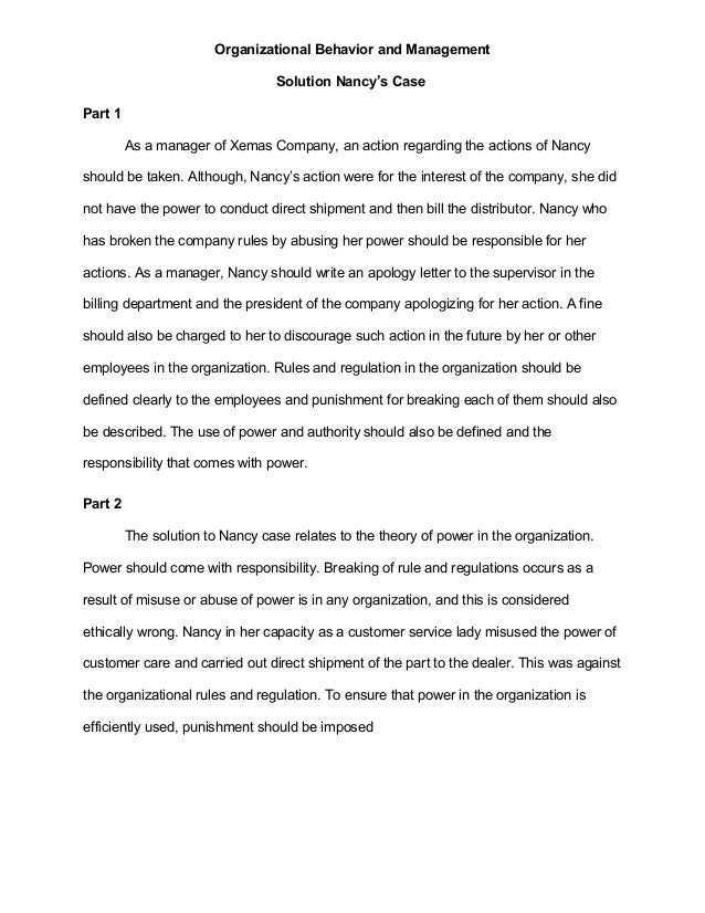 Organizational Development Case Study - Words | Case Study Example