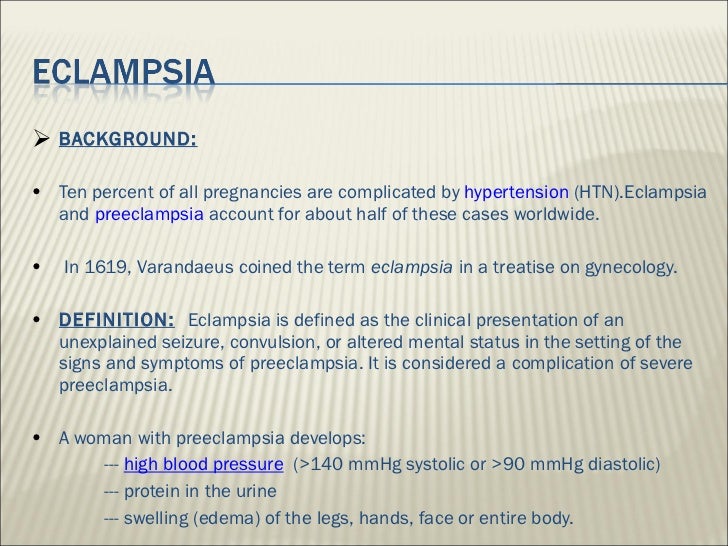Case Study of Eclampsia