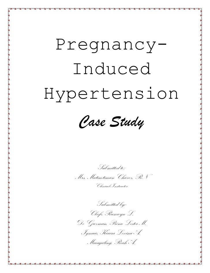 case study pregnancy induced hypertension