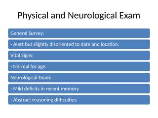 Case study Presentation about Alzheimer's | PPTX