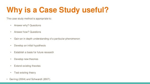 Single case study methodology