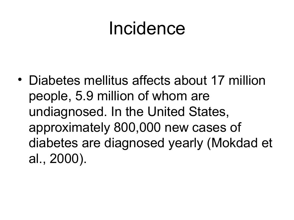 Case study on Diabetes Mellitus