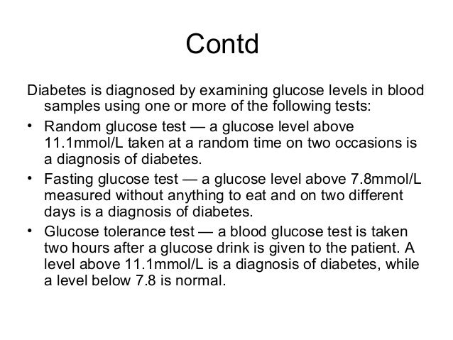 case study of diabetes mellitus