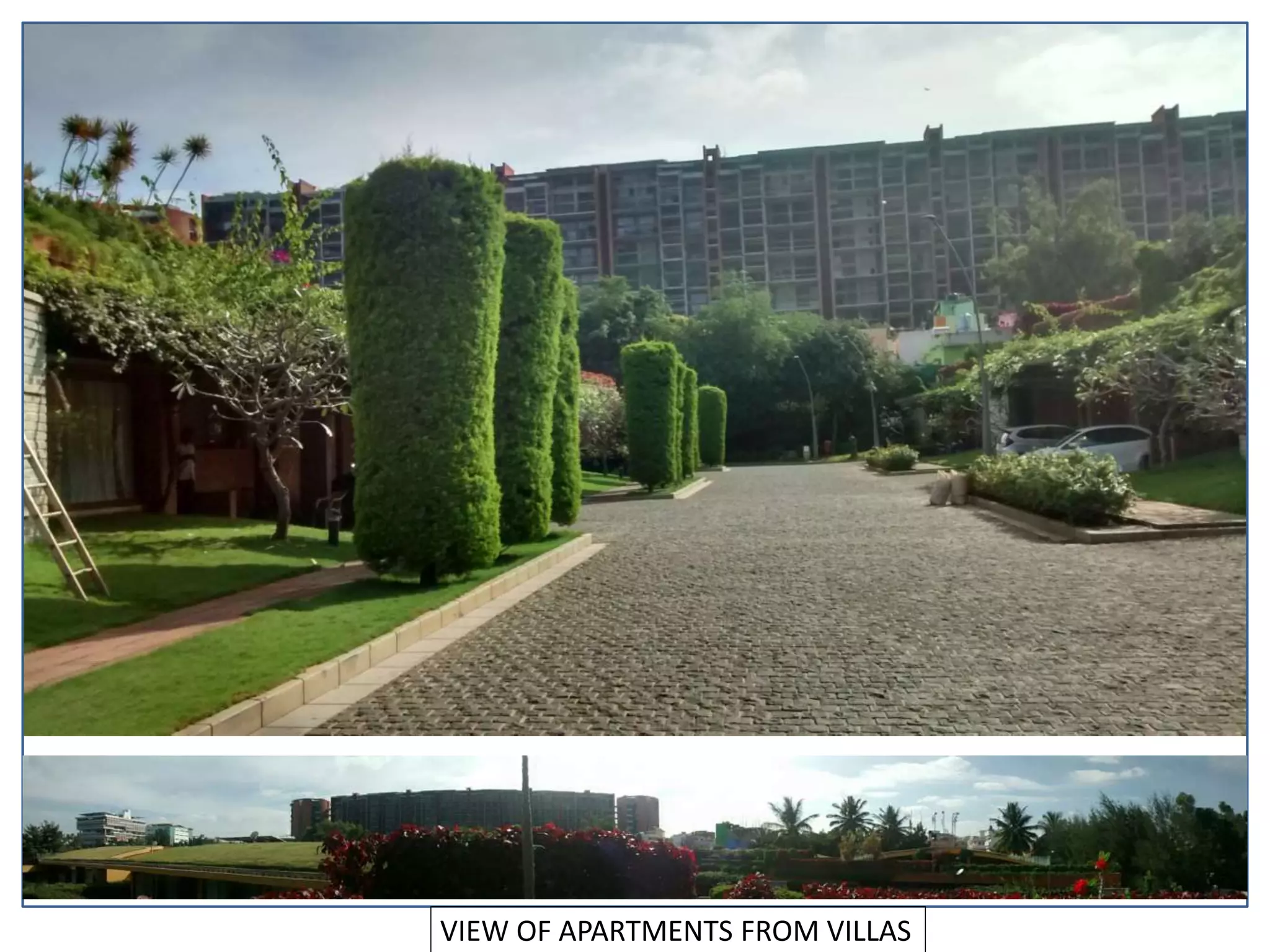 VIEW OF APARTMENTS FROM VILLAS
 