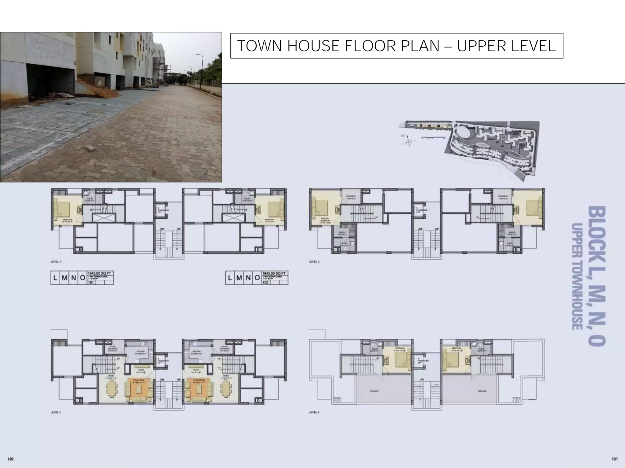 TOWN HOUSE FLOOR PLAN UPPER LEVEL
 