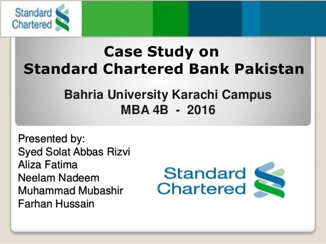 standard chartered bank pakistan