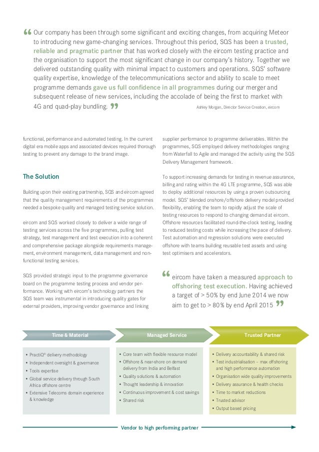 Case study on quality picture