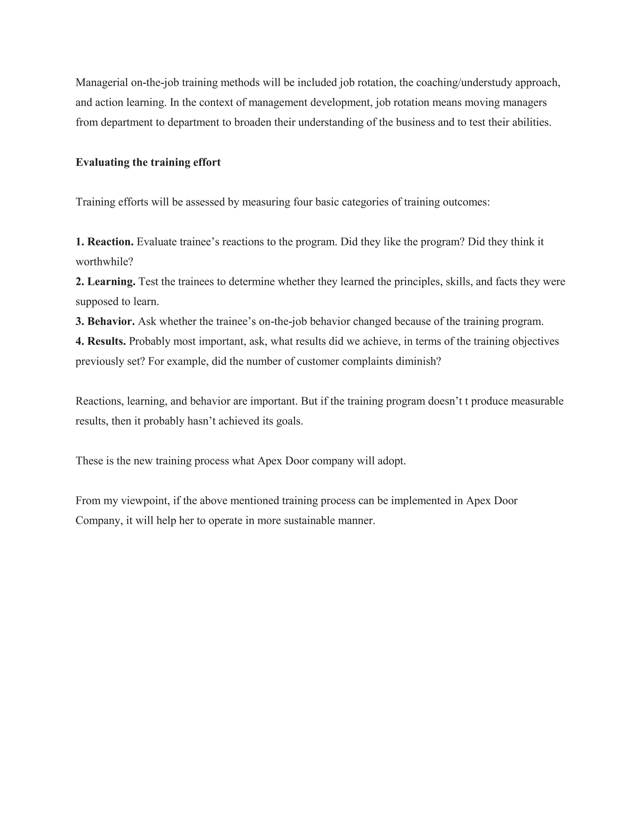 Case study reinventing the wheel at apex door company | PDF