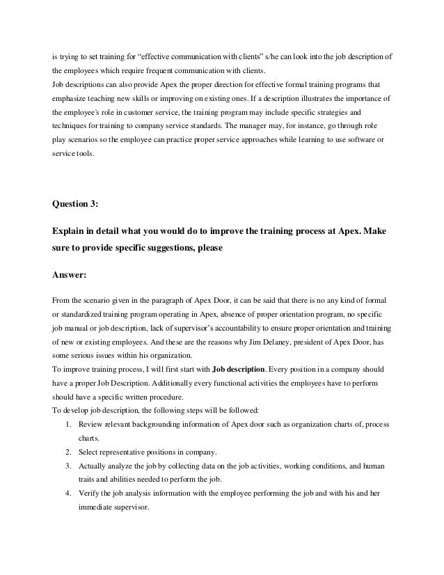 Reinventing the wheel at apex door company essay 07 picture