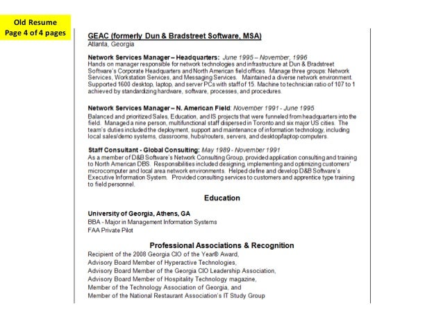 resume 1 page slideshare
