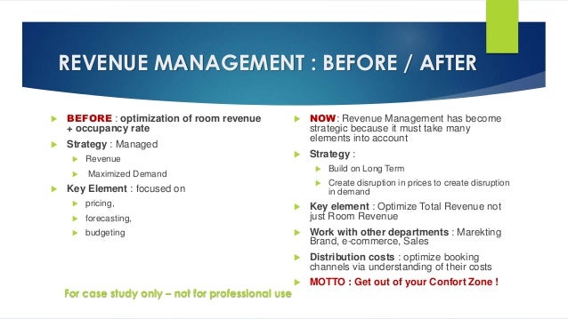 revenue management case study