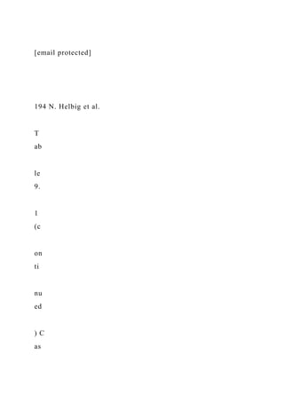 [email protected]
194 N. Helbig et al.
T
ab
le
9.
1
(c
on
ti
nu
ed
) C
as
 