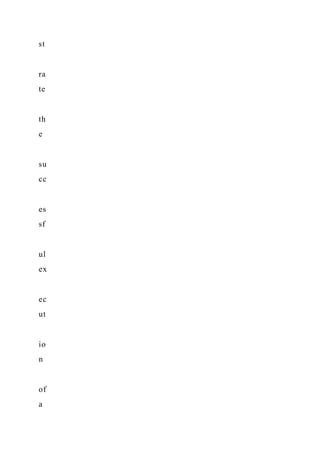 st
ra
te
th
e
su
cc
es
sf
ul
ex
ec
ut
io
n
of
a
 