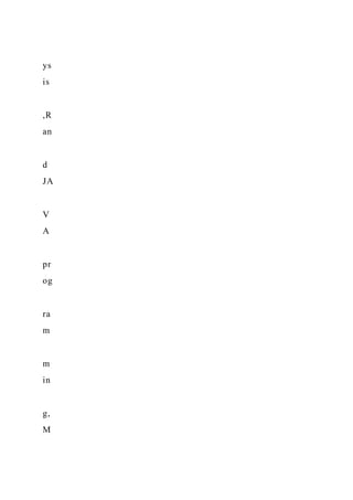 ys
is
,R
an
d
JA
V
A
pr
og
ra
m
m
in
g,
M
 