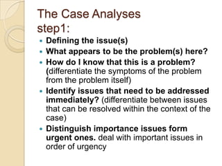 Case study solving technique | PPTX