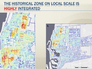 THE HISTORICAL ZONE ON LOCAL SCALE IS
HIGHLY INTEGRATED
 