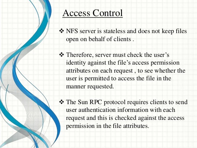 Sun nfs in distributed systems image