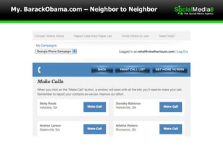 My. BarackObama.com – Neighbor to Neighbor 