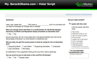 My. BarackObama.com – Voter Script 
