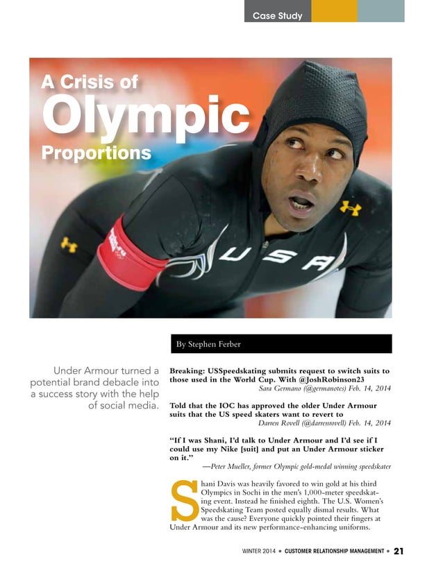 A Crisis of Olympic Proportions Under Armour Case Study PDF
