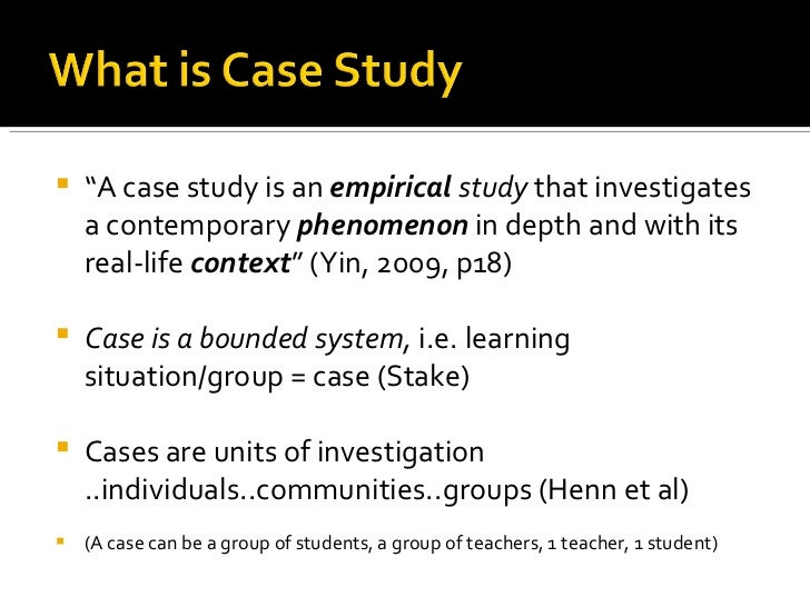 what is the purpose of case study research