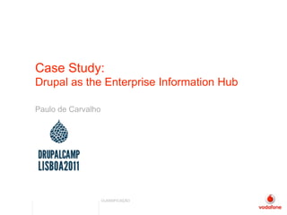 Case Study:
Drupal as the Enterprise Information Hub

Paulo de Carvalho




                    CLASSIFICAÇÃO
 