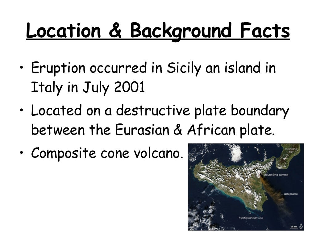 case study volcanic eruption