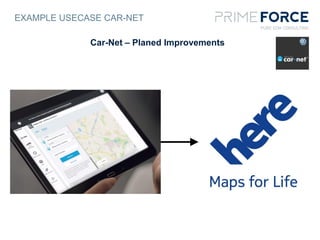 EXAMPLE USECASE CAR-NET
Car-Net – Planed Improvements
 