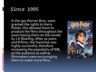Case Study Warner Brothers | PPTX