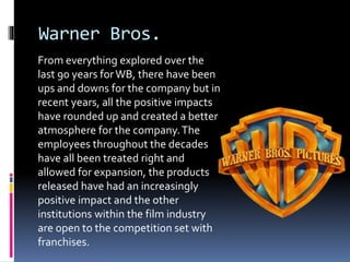 Case Study Warner Brothers | PPTX