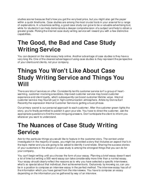 Case Study Writing Service - blogger.com