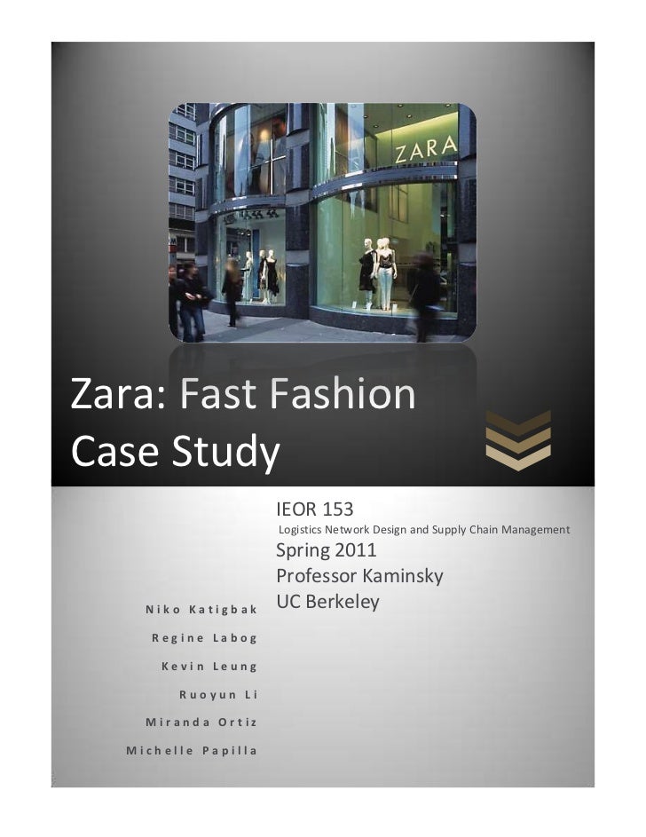 zara logistics case study