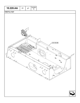 Case tr310 compact track loader tier 4 b parts catalogue manual