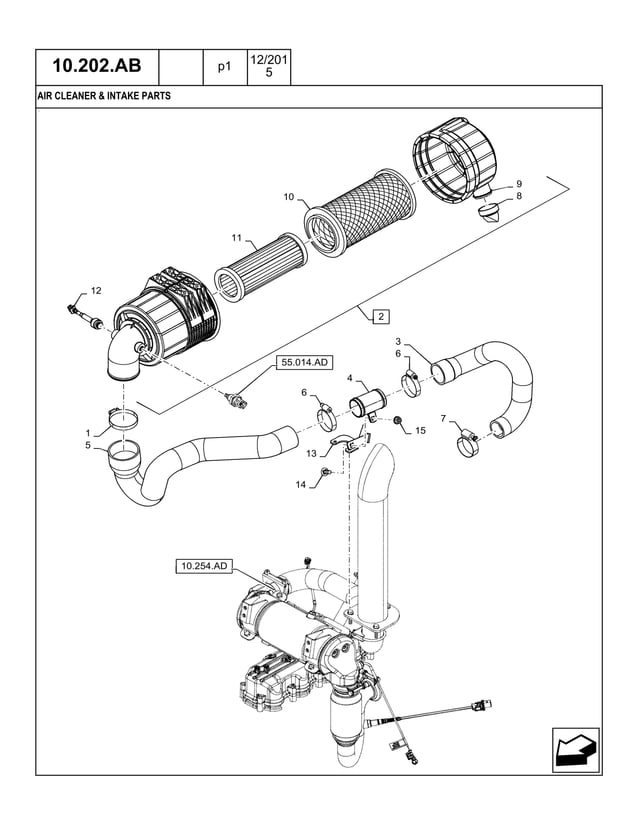 Case tr310 compact track loader tier 4 b parts catalogue manual instant download
