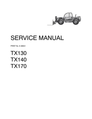 SERVICE MANUAL
PRINT No. 9--88551
TX130
TX140
TX170
 