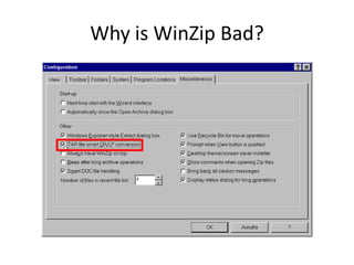 Why is WinZip Bad?
 