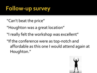 Announcement in the APRA-UNY  newsletter