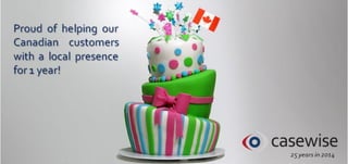 Casewise canada is 1 year old!