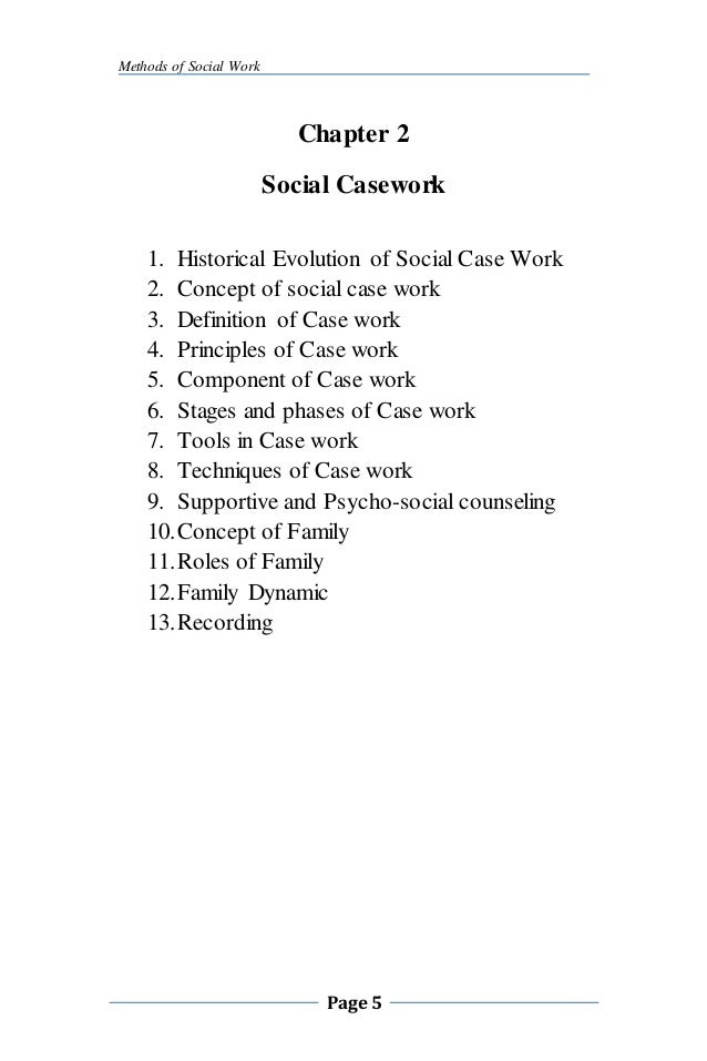 Social work case studies for interview