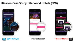 @MediaWyse + Casey Markee#StateofSearch
iBeacon Case Study: Starwood Hotels (SPG)
 